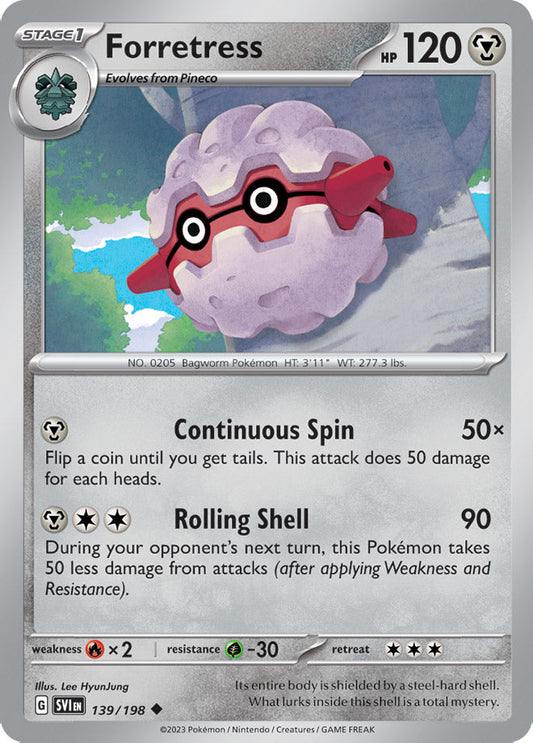 Forretress - Scarlet & Violet Base 139/198 - Uncommon