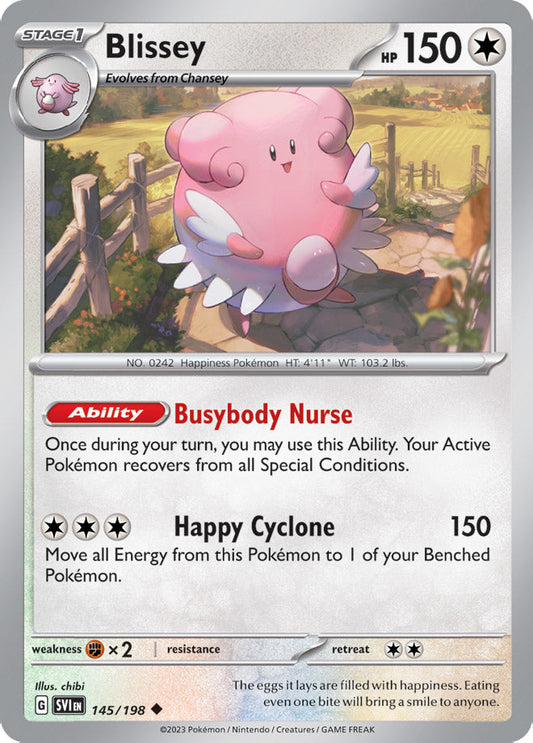 Blissey - Scarlet & Violet Base 145/198 - Uncommon