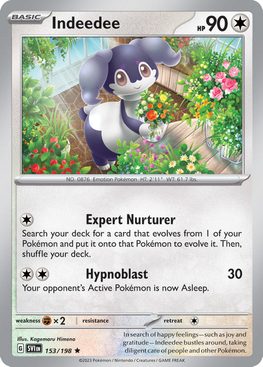 Indeedee - Scarlet & Violet Base 153/198 - Rare