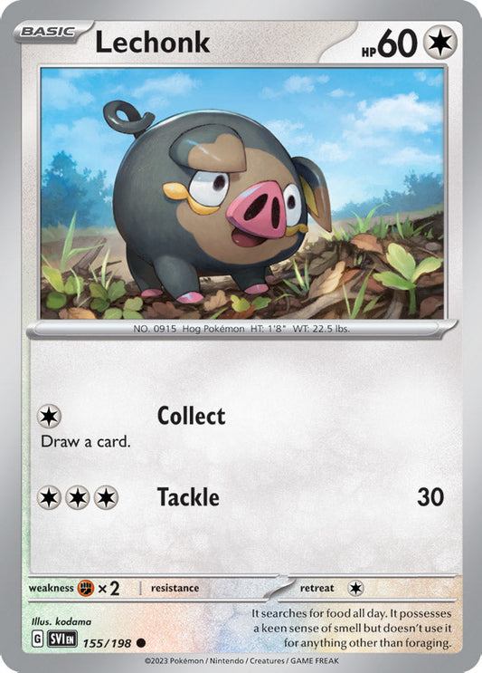 Lechonk - Scarlet & Violet Base 155/198 - Common