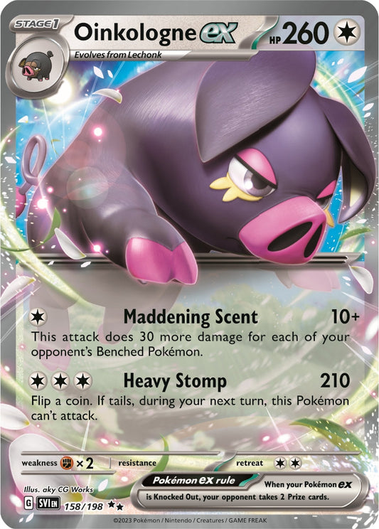 Oinkologne ex - Scarlet & Violet Base 158/198 - Double Rare