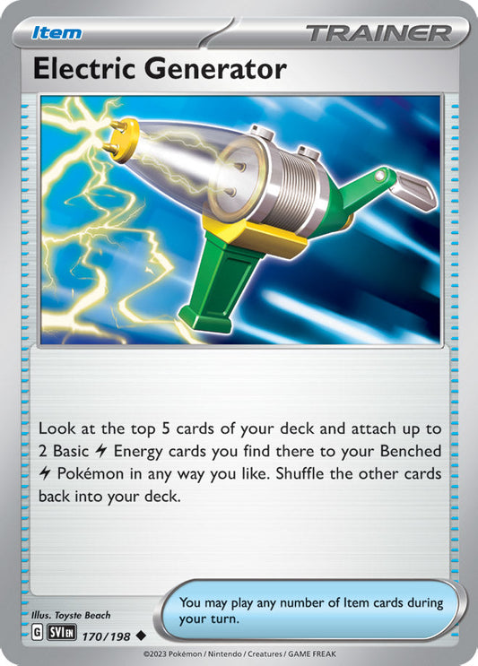 Electric Generator - Scarlet & Violet Base 170/198 - Uncommon