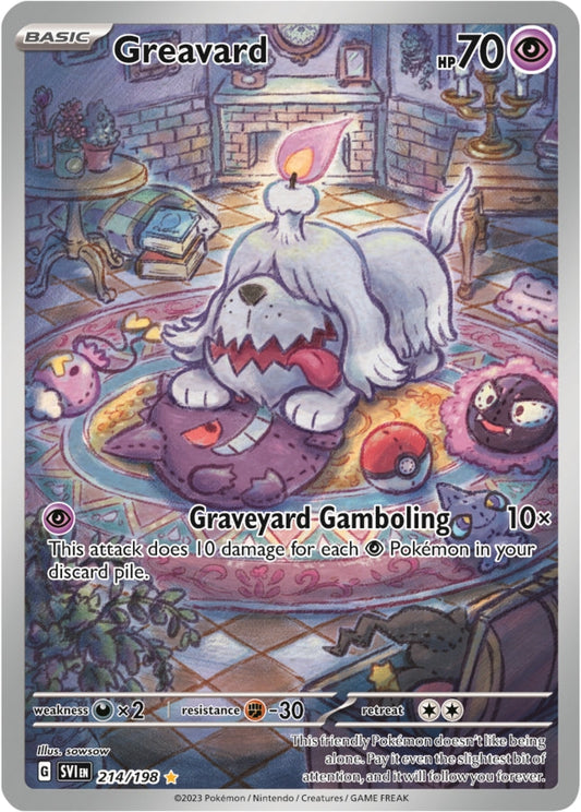 Greavard - Scarlet & Violet Base 214/198 - Illustration Rare