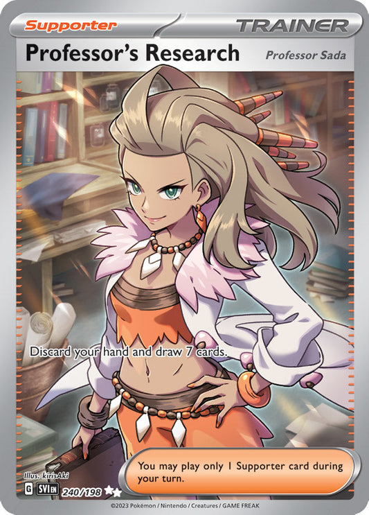 Professor's Research - Scarlet & Violet Base 240/198 - Full Art