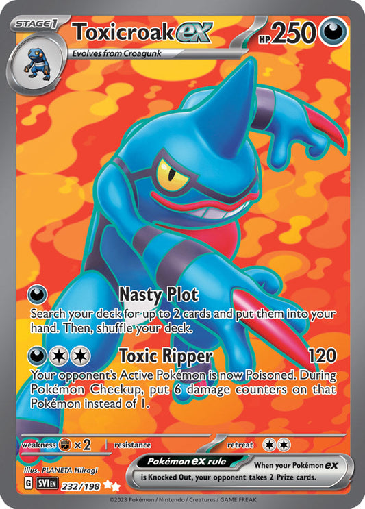 Toxicroak ex - Scarlet & Violet Base 232/198 - Full Art