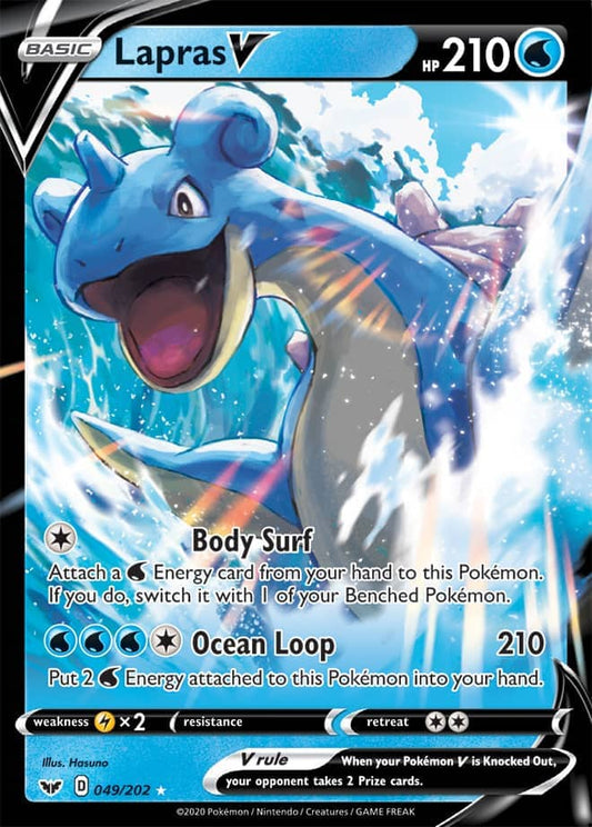 Lapras V - Sword & Shield Base 049/202 - Ultra Rare